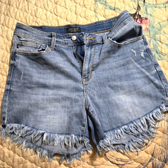 Judy Blue ANNIE High Rise Slim Denim Shorts